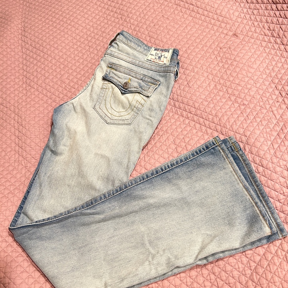 True Religion Blue Jeans.